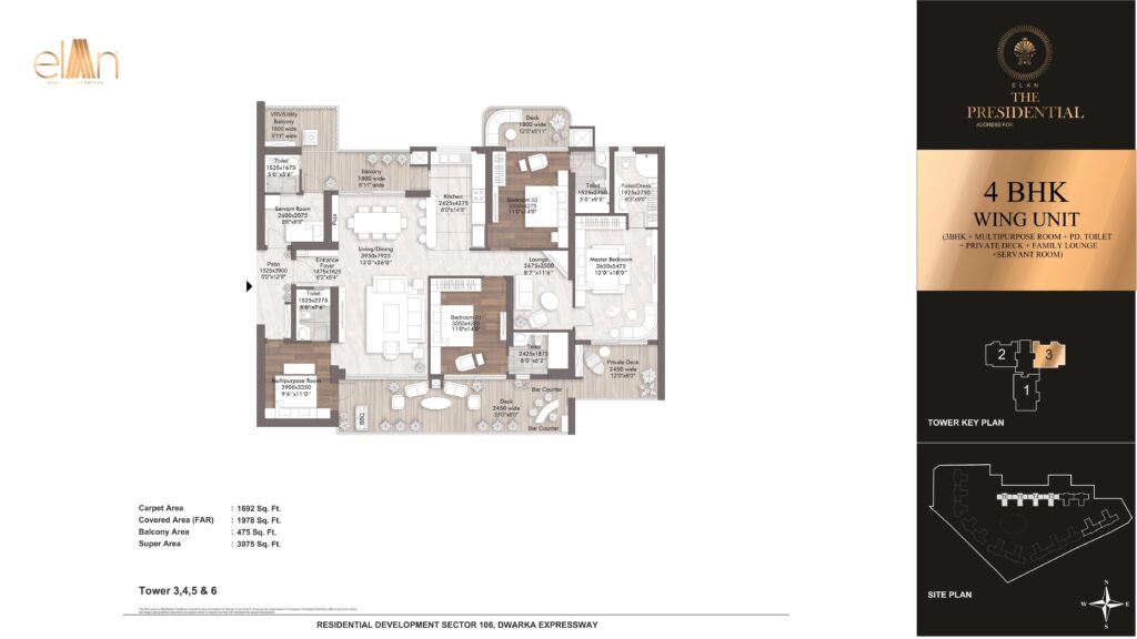 Elan The Presidential 4BHK